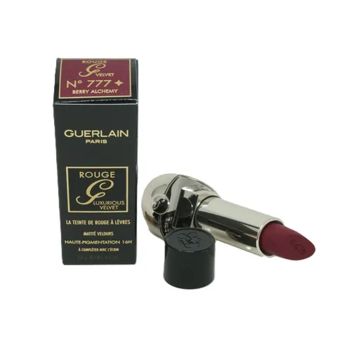Guerlain Rouge G Lippenstift No 777 Berry Alchemy – Luxuriöses Samt-Matt-Finish - Guerlain Rouge G Lippenstift N°777 Berry Alchemy – Intensives Beerenrot mit luxuriösem Finish. Hochpigmentierte Formel für langanhaltende Farbe und feuchtigkeitsspendende Textur für geschmeidige Lippen.
