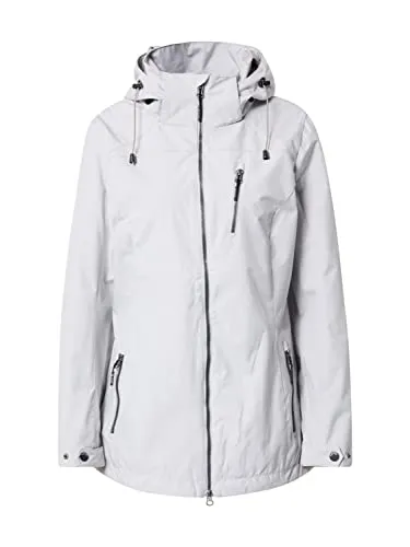 G.I.G.A. DX Damen Softshelljacke Solena, hellgrau, Größe 46 - Funktionsjacke mit 8.000 mm Wassersäule, wasserabweisend und winddicht, ideal für Outdoor-Aktivitäten und umweltfreundlich dank PFAs-freier Imprägnierung.