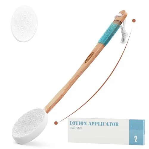 Svarvns Eincremehilfe Lotion-Applikator für Rücken/Füße/Beine
