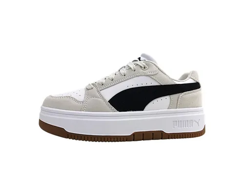 PUMA Rebound Femme Low Suede Sneakers Damen, Gr. 42.5 - Stylische Low-Cut Sneakers im 80er-Jahre Basketball-Design, bieten hohen Tragekomfort und sind ideal für jeden Anlass.