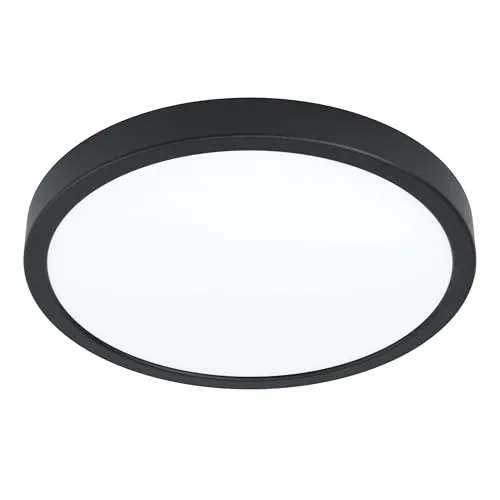 EGLO LED Deckenleuchte Fueva 5, dimmbar, Ø 28,5 cm - Moderne LED Deckenleuchte aus Stahl mit warmweißem Licht, ideal für jeden Raum. Dimmbar mit passendem Drehdimmer und einfache Montage ohne seitliche Verschraubungen.