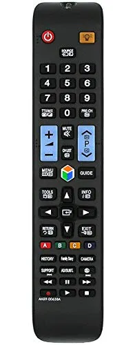 Ersatz TV Fernbedienung für Samsung AA59-00638A Kompatibel mit AA59-00424A AA59-00431A AA59-00445A AA59-00446A AA59-00465A AA59-00466A AA59-00559A AA59-00580A AA59-00581A