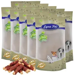 Lyra Pet® Kaurollen mit Entenbrust natur 10 kg - Hundefutter: Premium Kaurollen aus Rinderhaut mit fettarmer Entenbrust für langanhaltenden Kauspaß. Ideal als Snack oder Belohnung für Ihren Hund, 100% natürlich und schonend getrocknet!