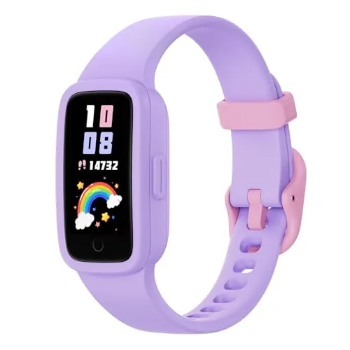 Produktbild BIGGERFIVE Vigor 3 Kinder Fitness Armband Uhr mit AMOLED Display, 3ATM wasserdicht, für Mädchen 5-12 Jahre