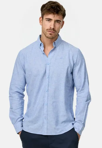 Indicode Herren INTheon Hemd einfarbig mit Button-Down-Kragen - Herrenhemd im Regular Fit, nachhaltig produziert und ideal für den modischen Alltag. Pflegeleicht und umweltfreundlich!