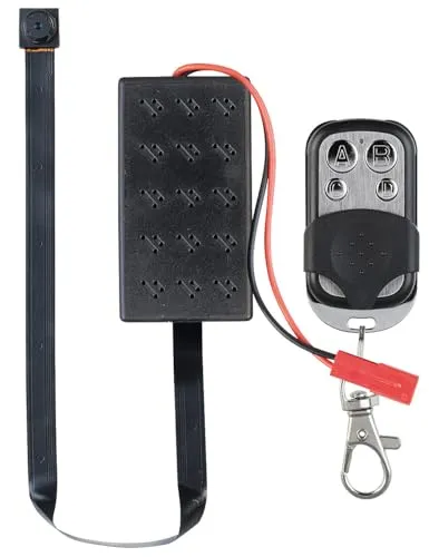 Somikon Knopfkamera: Mobile 4K-Knopf-Sicherheitskamera, Bewegungserkennung & Fernbedienung (Mini Überwachungskamera, Spy Kamera, Überwachungssysteme)