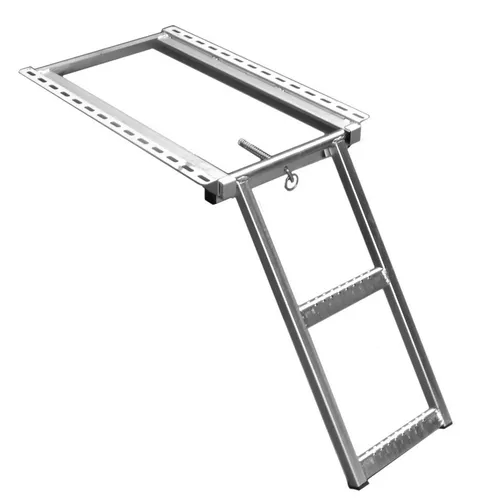 Einstiegsleiter 2 Stufen verzinktes Blech