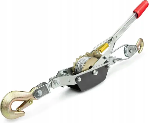 GEKO | Kettenzug handseilwinde, 2000 kg, 2T, Hebezug, Ratschenzug, Kettenblockaufzug, Ratschenzug, Handwinde mit Seil