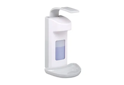 relaxdays Desinfektionsmittelspender 10er Set - Praktisches 10er Set für hygienische Handdesinfektion in Gastro, Praxen und Zuhause. Mit Tropfschale für saubere Anwendung und hygienischem Pumpmechanismus.