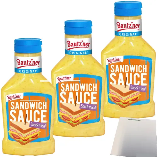Bautzner Sandwich Sauce 3er Pack 3x300ml Flasche usy Block von usy
