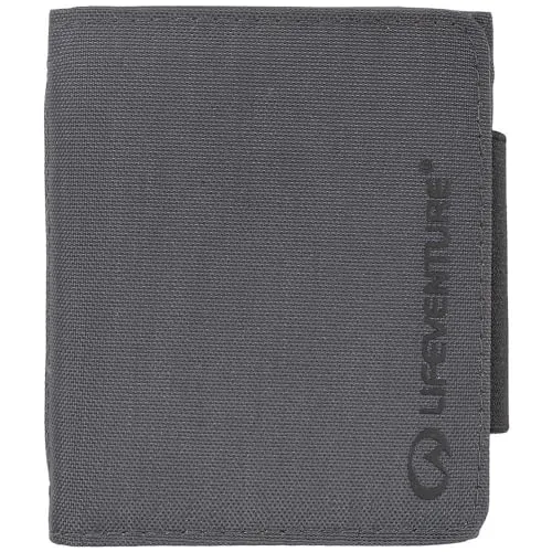Lifeventure Geldbörse 'RFID Wallet' grau - Sicher und funktional - Portemonnaie mit RFID-Schutz, 6 Kartenfächern, wasserfestem, recyceltem Nylon und praktischem Reißverschlussfach für zusätzliche Sicherheit.