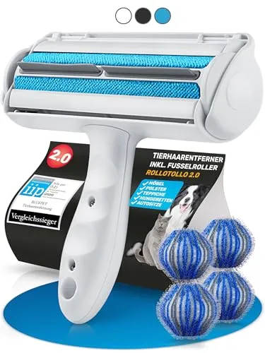 BluePet Original Tierhaarentferner mit 4 Wäschebällen von BluePet