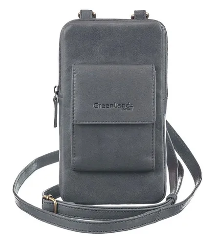 GreenLand Nature Handytasche Phone Case, aus echtem Leder