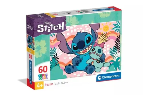 CLE puzzle 60 SuperKolor Stitch 26331 Clementoni 8005125263318