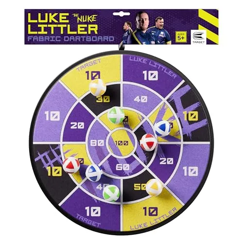 Target Dart Luke Littler Sticky Ball Fabric Dartboard Set for Kids | Spieler-Edition