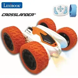 Lexibook Crosslander 360 - Ferngesteuertes Geländeauto mit Stunt-Funktion - RC-Modell mit 360°-Raddrehung und Lichteffekten, ideal für aufregende Stunts und Spielspaß. Wiederaufladbar mit 12 km/h und Armband-Fernbedienung für einfache Steuerung!