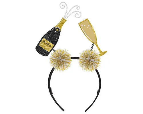 Amscan Kostüm Haarreif Silvester Sekt mit Glas von Amscan