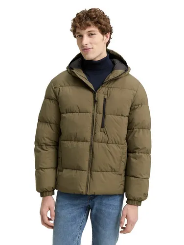 TOM TAILOR Outdoorjacke grün M (48) - Funktionsjacke in jungle soil green, aus 100% Polyester, ideal für Outdoor-Aktivitäten und schützt vor Wind und Wetter.