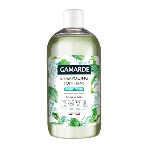 Gamarde Tonisierendes Shampoo, Pfefferminze, fettiges Haar, Bio 500 ml