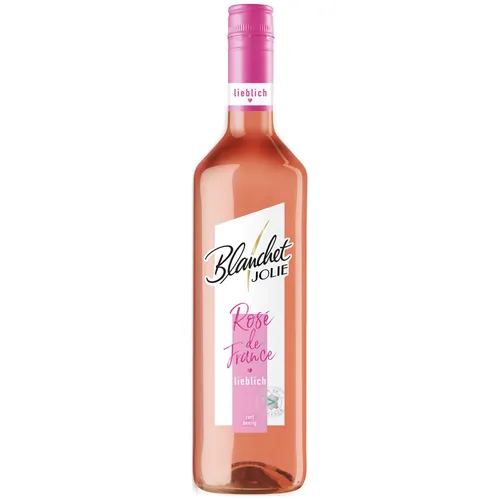 Blanchet JOLIE Rosé de France lieblich mit feiner Süße 11% vol. 0,75L Flasche