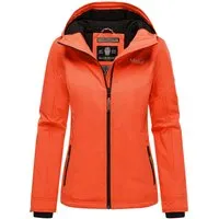 Marikoo Damen Übergangsjacke – Brombeere, leicht mit Kapuze - Die Marikoo Übergangsjacke in Brombeere kombiniert modisches Design mit Funktionalität. Leicht und angenehm zu tragen, bietet sie mit Kapuze und hochschließendem Kragen optimalen Schutz vor Wind. Praktische Taschen und taillierter Schnitt runden das Gesamtbild ab.