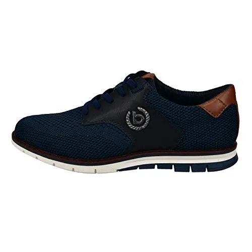 bugatti Dunkelblauer Schnürhalbschuh mit Memory Foam