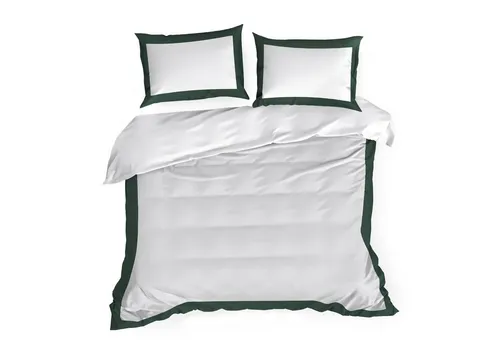 Eurofirany Bettwäsche LAURA ELIZA – Elegante Satin-Bettwäsche - Dreiteiliges Bettwäsche-Set aus 55 % Baumwolle und 45 % Polyester. Atmungsaktiv und pflegeleicht, mit dekorativer Kante für einen stilvollen Akzent im Schlafzimmer.