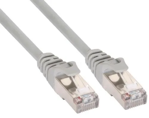 InLine Cat 5e Patchkabel SF/UTP RJ 45 - Stecker Folienschirmung grau 0,5m