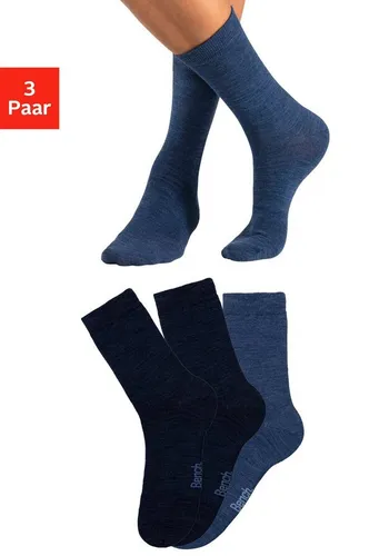 Bench. Socken (Packung, 3-Paar) Herrensocken mit wärmender Wolle