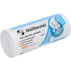 DEISS Universal Plus Müllbeutel HDPE 80 Liter Weiß | 46928