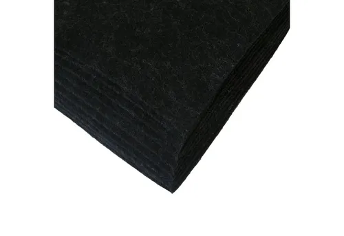 maDDma Bastelfilz Bastelfilz Bögen 10er-Pack Filz A4 Stärke 1,5-2mm Filzplatte, schwarz meliert