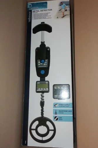 MD CS300 - Digitaler Metalldetektor mit LCD - Metalldetektor für die Suche nach Münzen, Schmuck und mehr. Wasserdicht, mit großem LCD-Display und 12 Empfindlichkeitsstufen für präzise Ergebnisse.