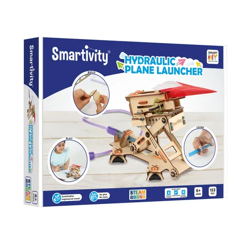 Smartivity Bausatz Plane Launcher Kinderspiel Lernspielzeug ab 6 Jahren Holz