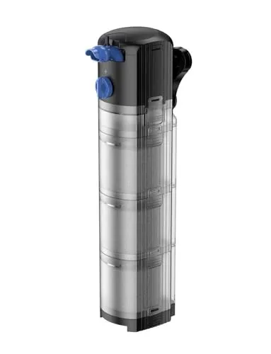 AquaOne Aquarium Filter CF-1500S - Regelbarer Innenfilter für Aquarien bis 500 Liter - Aquarienfilter für Süß- und Meerwasser mit 1500 L/h Durchfluss. Leistungsstark, geräuscharm und energiesparend durch einstellbares Ventil für optimale Wasserqualität.