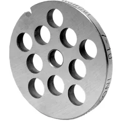 WOLFCUT Fleischwolfscheibe, Lochscheibe INOX-Stahl Größe 7 - 10,0 mm Bohrung kompatibel mit BOSCH MUM6, MUM7 / JUPITER 7 / REGINA BME7 uvm.