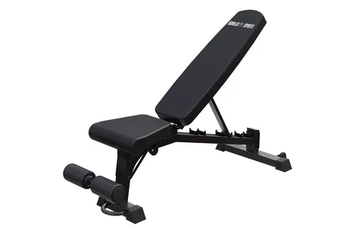 GORILLA SPORTS Hantelbank Verstellbar, bis 400kg, Gummifüße, Griff - Trainingsbank, Schrägbank, (1-tlg)