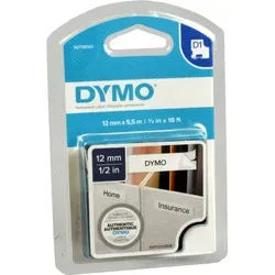 Dymo Label Band D1 16959 (S0718060) schwarz auf weiß  12mm x 5,5m  Nylon flexibel