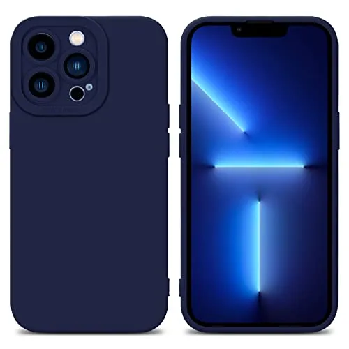 Cadorabo Hülle kompatibel mit Apple iPhone 12 PRO Schutzhülle TPU Silikon Case Liquid Design mit Kameraschutz Slim Kratzfest Weiche Gummi mit Rundumschutz Case Hülle für iPhone 12 PRO in Blau