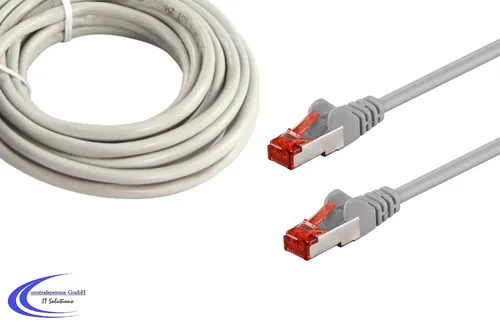 Patchkabel CAT 6 3 Meter grau S/FTP PIMF - Gigabit Netzwerkkabel Cat.6