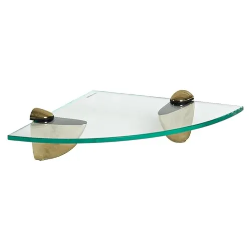 Harbour Housewares Schwebendes Eckregal aus Glas für Badezimmer