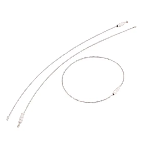 3stk Edelstahl Außen Zelten Schlüsselring Kabel Ringe 1.5x300mm Damen 1.5 x300mm