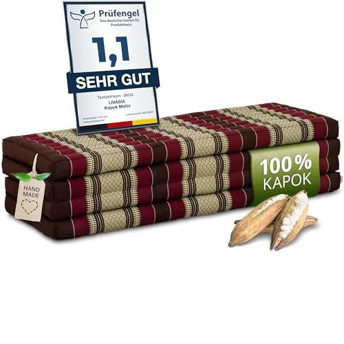 Klappmatratze 140 cm (Classic) in rot von livasia