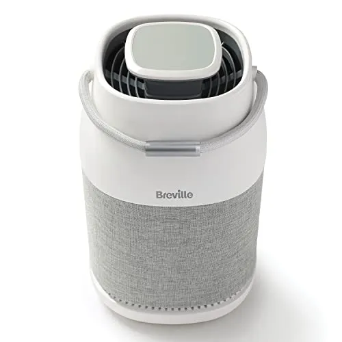Breville 360° Light Protect Luftreiniger | leiser, H13 True HEPA-Filter | entfernt 99,97% an Staub, Rauch, Pollen & mehr | 3 Geschwindigkeiten | Nachtmodus | Filteraustausch-Anzeige | Touch-Bedienfeld