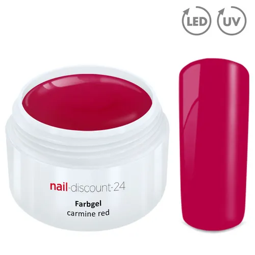 Color UV Gel LED FARBGEL CARMIN RED French Modellage Nail Art Design Nagel Rot