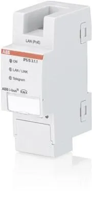ABB IPS/S3.1.1 IP-Schnittstelle - KNX IP-Schnittstelle für die Verbindung von KNX Installationen und IP Netzwerken. Ideal für die Programmierung über LAN mit 5 Tunneling Servern und flexibler Spannungsversorgung.
