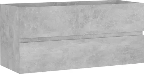 vidaXL Waschbeckenunterschrank Betongrau 100x38,5x45 cm