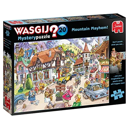 Jumbo Spiele GmbH Wasgij, Mystery 20 - Idylle in den Bergen!, Puzzle 1000 Teile Erwachsene
