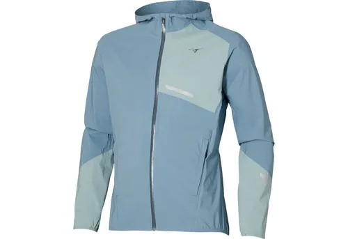 Mizuno Trail Waterproof 20K Jacke Herren - Grün, Größe XL - Leichte, wasserdichte Jacke für aktive Läufer, bietet optimalen Schutz bei Regen. Ergonomisches Design für maximale Bewegungsfreiheit und praktischer Gummizug an der Kapuze.