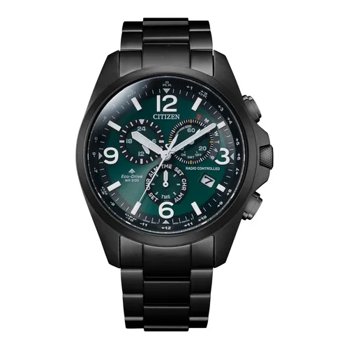 Citizen Promaster Land Eco-Drive World-Time Funk Alarm-Chrono 20 ATM CB5925-82X - Herren Armbanduhr mit mehreren Zeitzonen, solarbetrieben, 200m wasserdicht, ideal für Sport und Reisen, in edlem Edelstahl-Design.