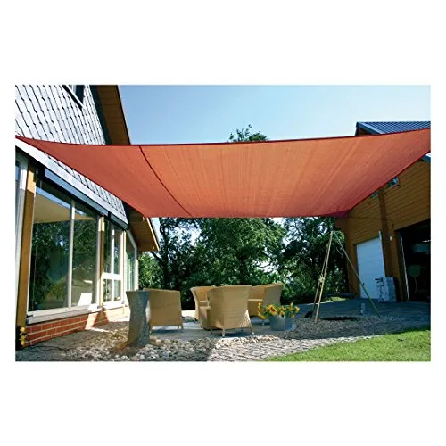 Eduplay Sonnenschutz Sonnensegel 6x4m Rechteck – Rost in braun von EDUPLAY